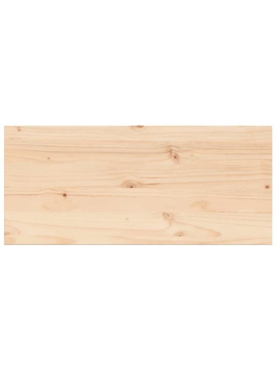 Stolní deska 100 x 50 x 2,5 cm obdélníková masivní borové dřevo