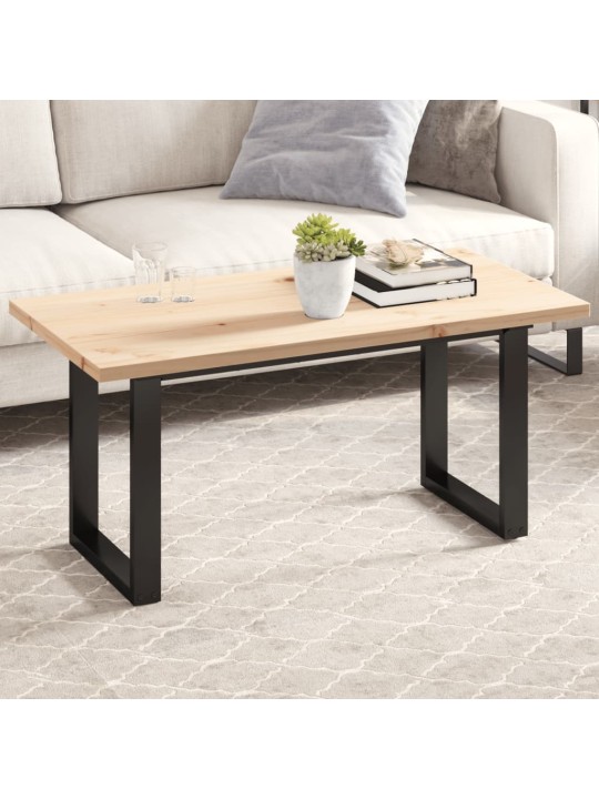Stolní deska 100 x 50 x 2,5 cm obdélníková masivní borové dřevo