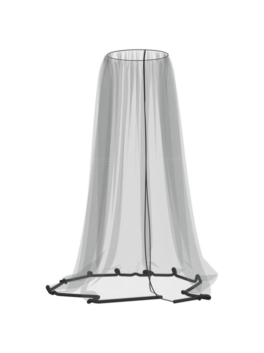 Moskytiéra na slunečník 220 síťovina černá Φ 300 x 230 cm