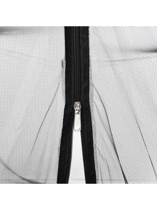 Moskytiéra na slunečník 220 síťovina černá Φ 300 x 230 cm