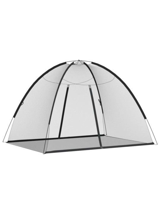 Moskytiéra mongolia s dvířky 220 síťovina černá 200x150x140 cm