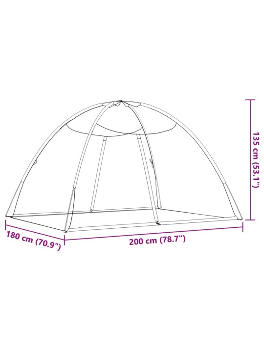Moskytiéra Mongolia s dvířky 220 síťovina bílá 200x180x135 cm