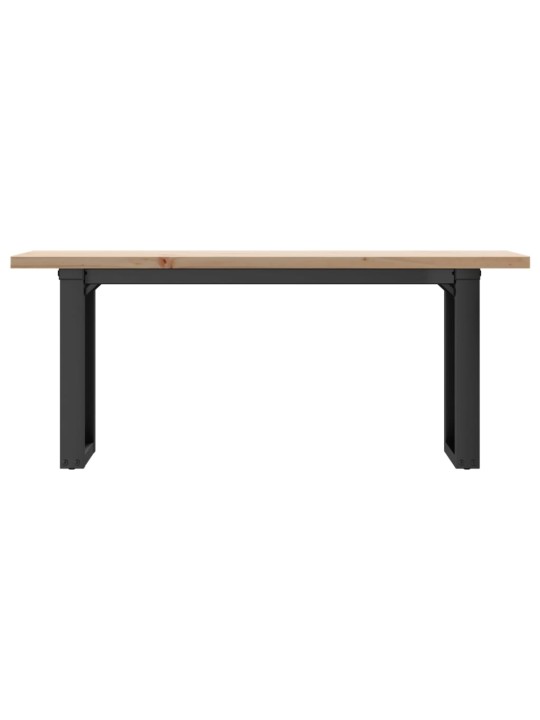 Konferenční stolek s o rámem 110x40x45,5 cm borovice a ocel