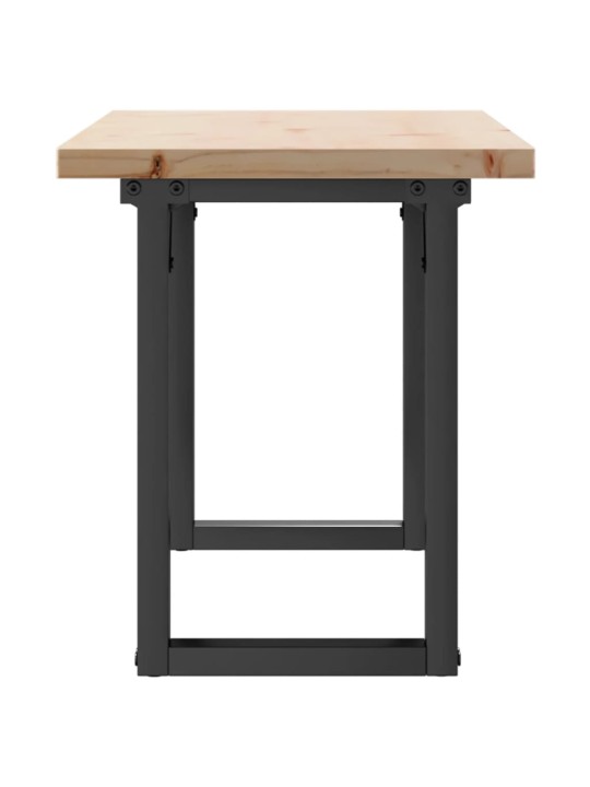 Konferenční stolek s o rámem 110x40x45,5 cm borovice a ocel