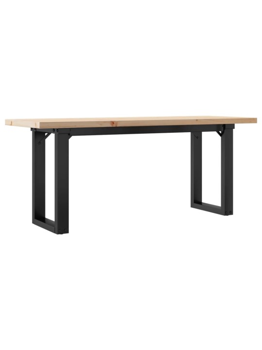 Konferenční stolek s o rámem 110x40x45,5 cm borovice a ocel