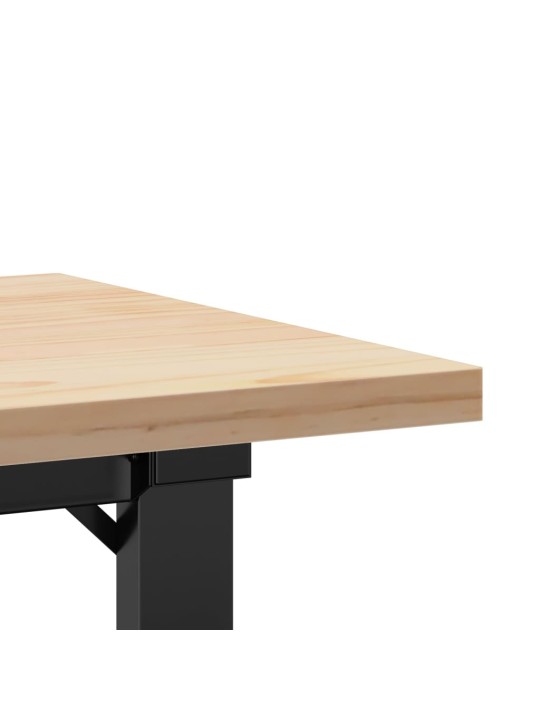 Konferenční stolek s o rámem 110x40x45,5 cm borovice a ocel