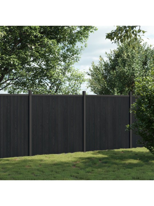 Plotový dílec šedý 353 x 186 cm WPC