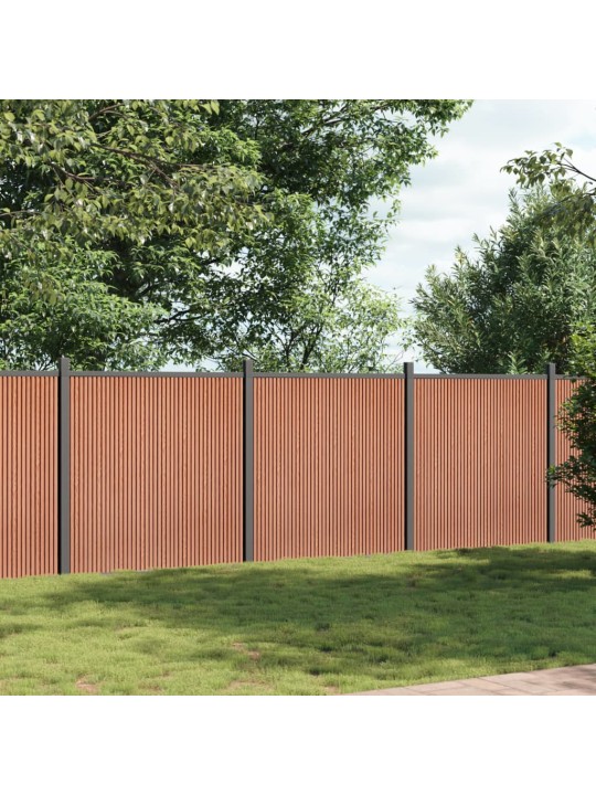 Plotový dílec hnědý 526 x 186 cm wpc