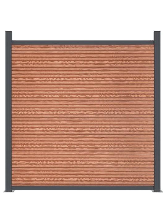 Plotový dílec hnědý 1 045 x 186 cm wpc