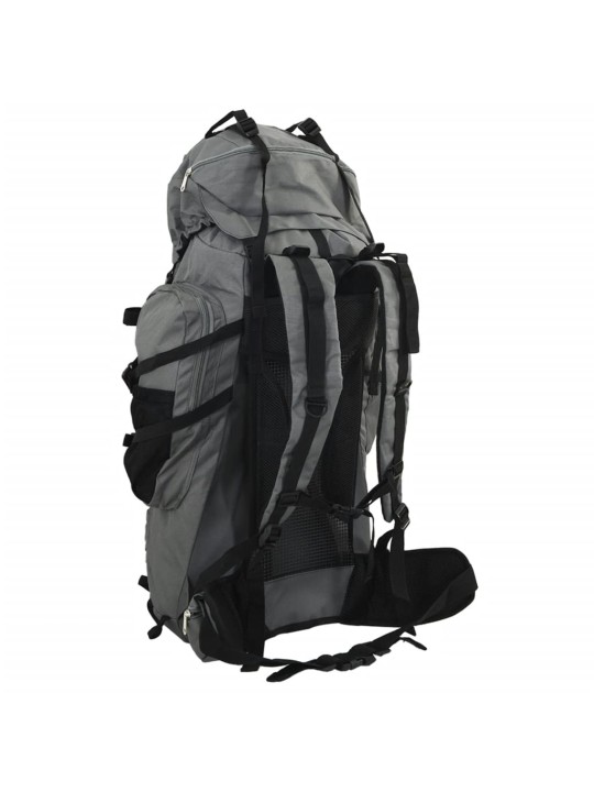 Turistický batoh šedý 60 L tkanina oxford