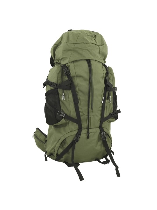 Turistický batoh armádní zelený 60 L tkanina oxford