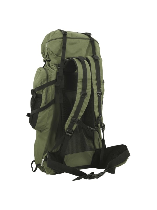 Turistický batoh armádní zelený 60 L tkanina oxford