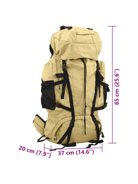 Turistický batoh khaki 60 L tkanina oxford