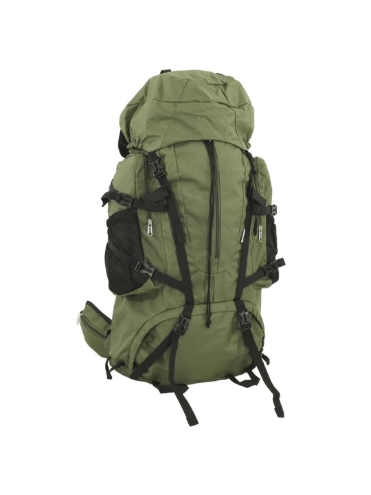 Turistický batoh armádní zelený 80 L tkanina oxford
