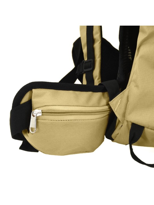 Turistický batoh khaki 80 L tkanina oxford
