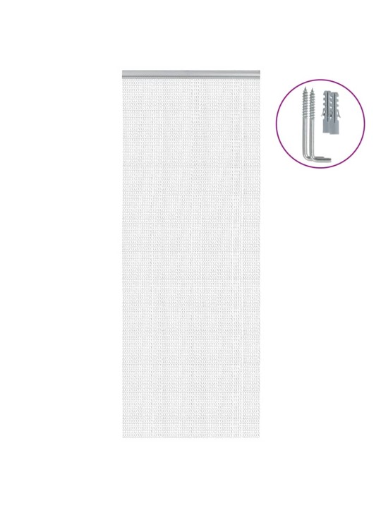Řetízkový dveřní závěs proti hmyzu 80 x 212 cm hliník