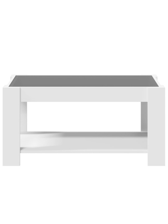 Konferenční stolek s LED bílý 93 x 53 x 45 cm kompozitní dřevo