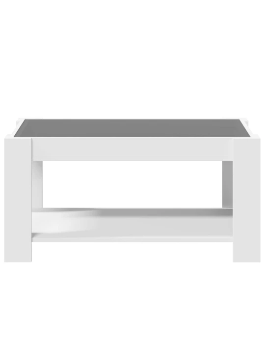 Konferenční stolek s LED bílý 93 x 53 x 45 cm kompozitní dřevo