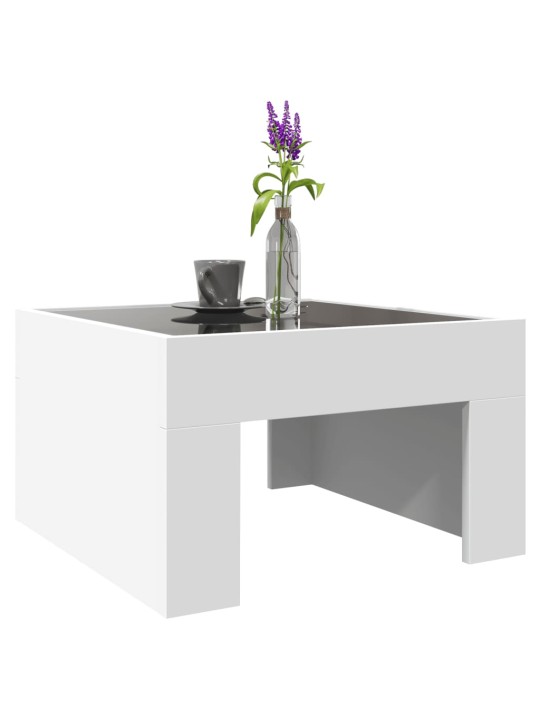 Konferenční stolek s Infinity LED bílý 50 x 50 x 30 cm