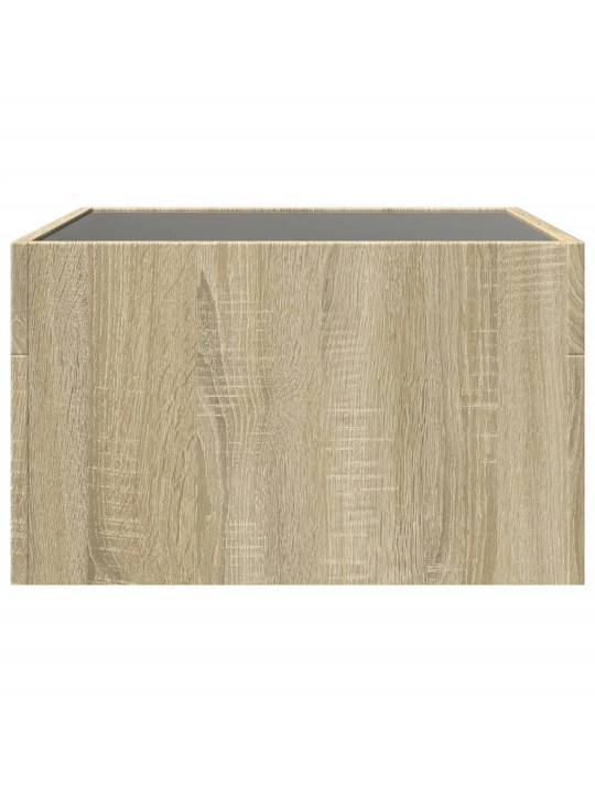 Konferenční stolek s Infinity LED dub sonoma 50 x 50 x 30 cm