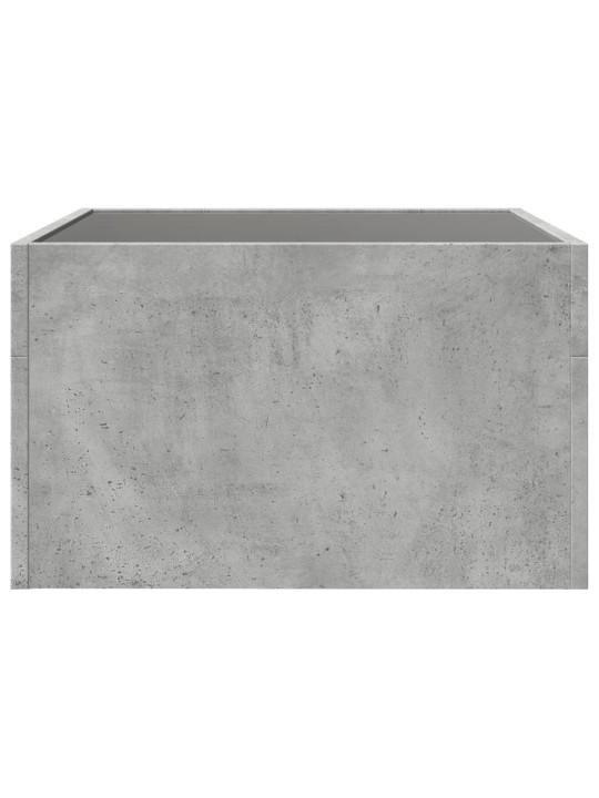 Konferenční stolek s Infinity LED betonově šedý 50 x 50 x 30 cm