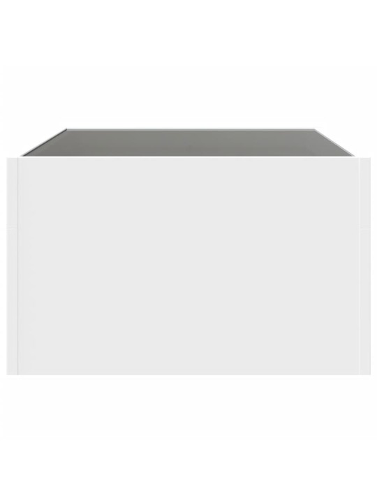 Konferenční stolek s Infinity LED bílý 70 x 50 x 30 cm