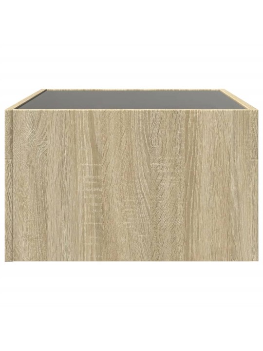 Konferenční stolek s Infinity LED dub sonoma 70 x 50 x 30 cm
