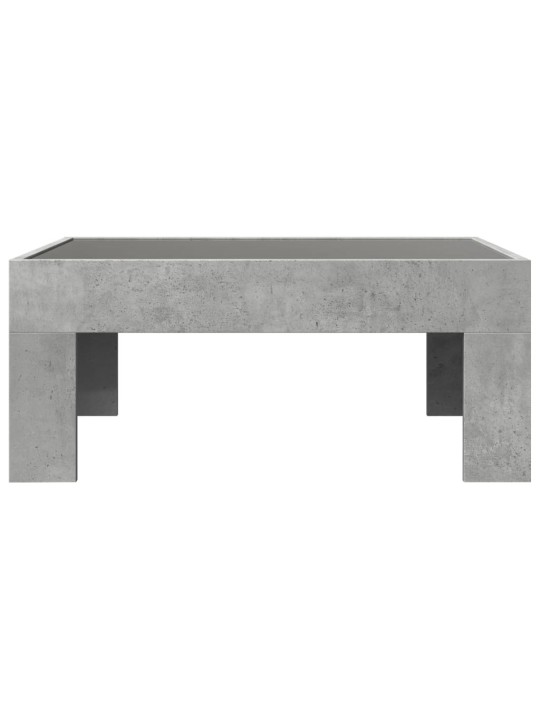 Konferenční stolek s Infinity LED betonově šedý 70 x 50 x 30 cm