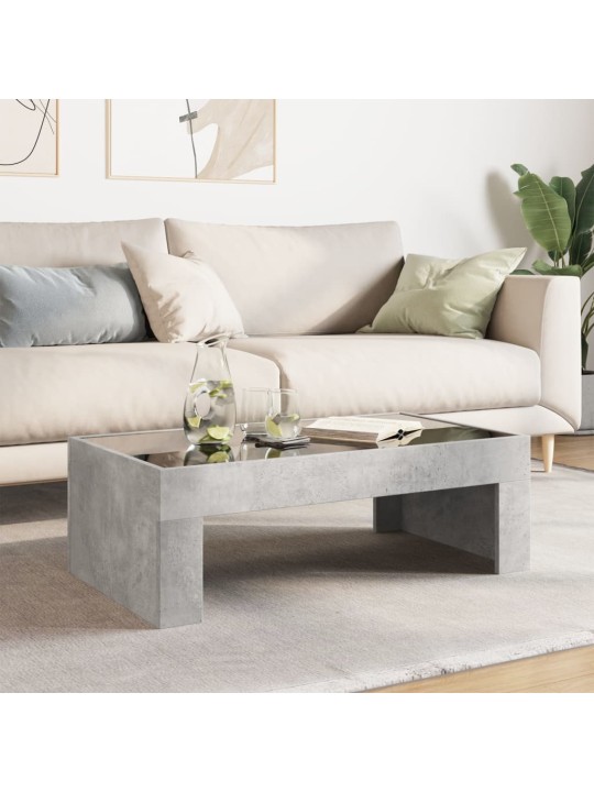 Konferenční stolek s Infinity LED betonově šedý 90 x 50 x 30 cm