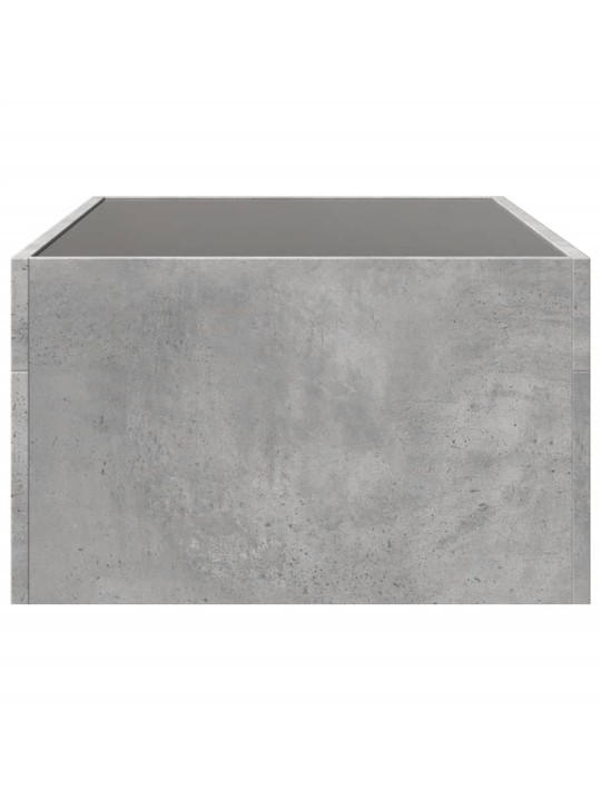 Konferenční stolek s Infinity LED betonově šedý 90 x 50 x 30 cm