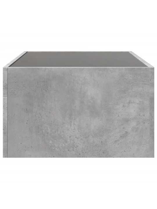 Konferenční stolek s Infinity LED betonově šedý 90 x 50 x 30 cm