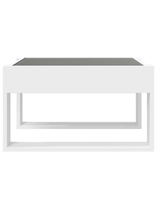 Konferenční stolek s Infinity LED bílý 50 x 53 x 30 cm