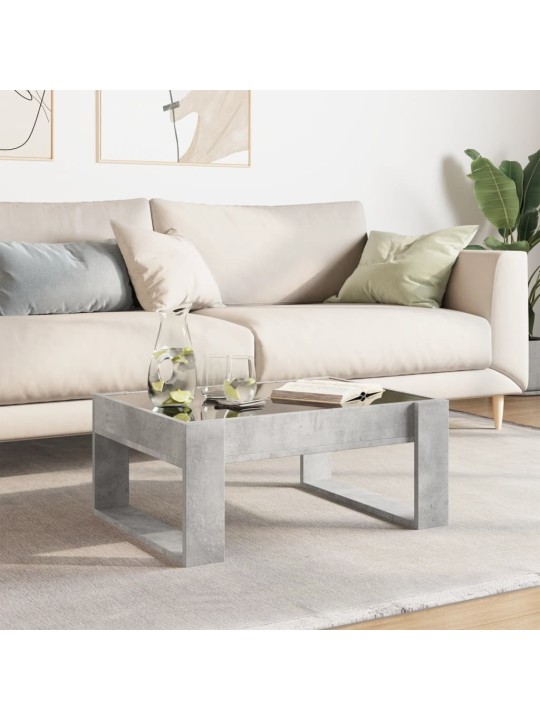 Konferenční stolek s Infinity LED betonově šedý 70 x 53 x 30 cm
