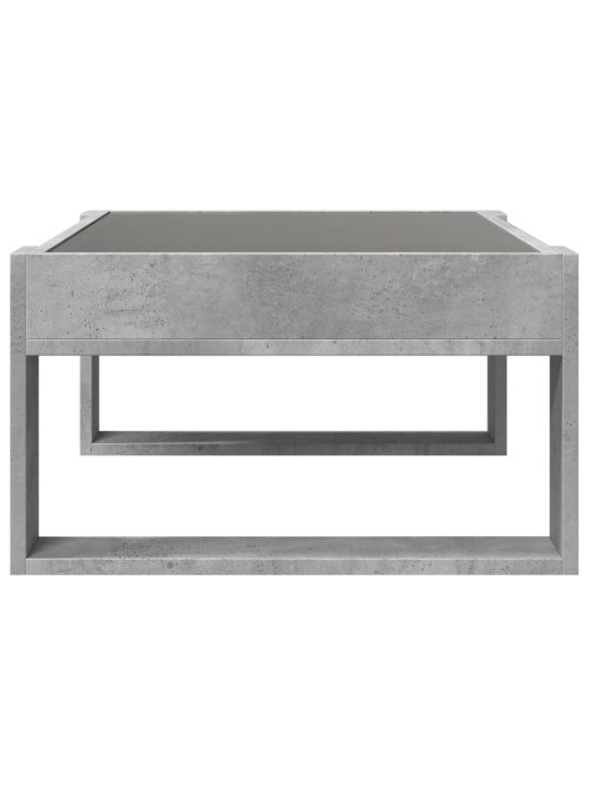 Konferenční stolek s Infinity LED betonově šedý 70 x 53 x 30 cm