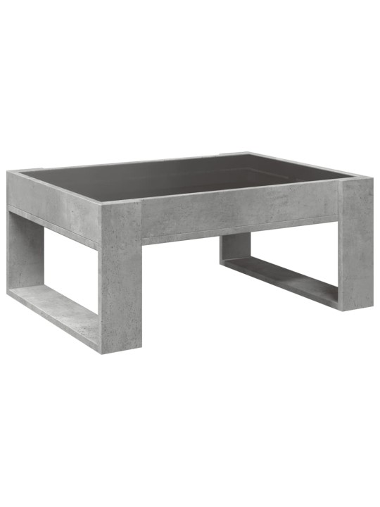 Konferenční stolek s Infinity LED betonově šedý 70 x 53 x 30 cm