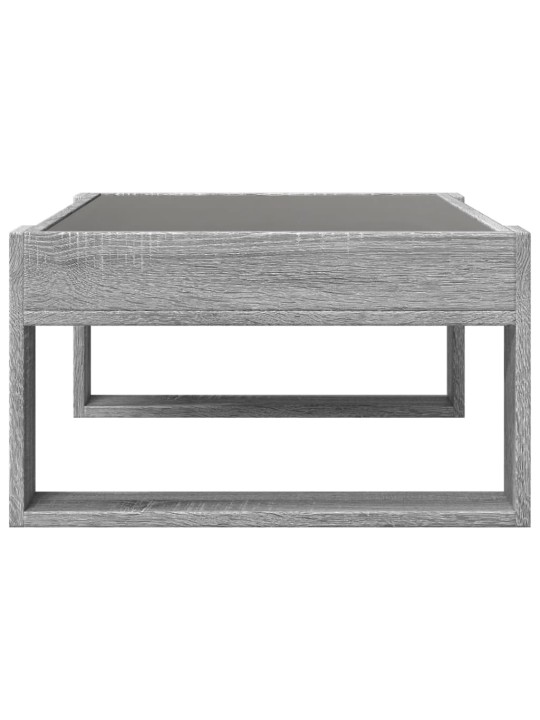 Konferenční stolek s infinity led šedý sonoma 70 x 53 x 30 cm