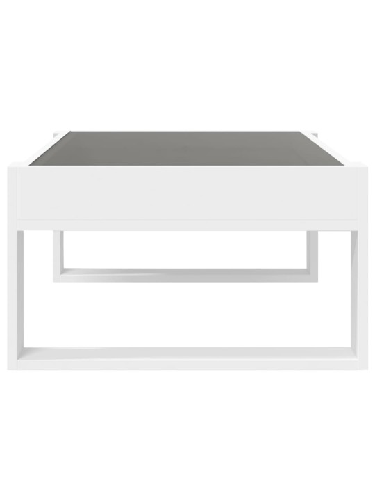 Konferenční stolek s Infinity LED bílý 90 x 53 x 30 cm