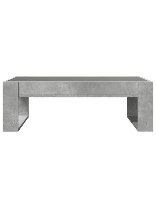 Konferenční stolek s Infinity LED betonově šedý 90 x 53 x 30 cm