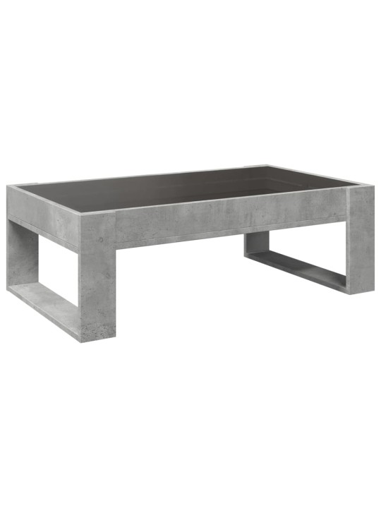 Konferenční stolek s Infinity LED betonově šedý 90 x 53 x 30 cm