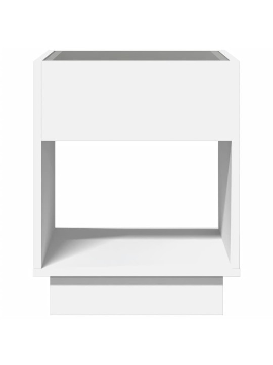 Konferenční stolek s Infinity LED bílý 40 x 40 x 50 cm
