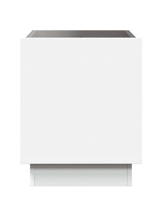 Konferenční stolek s Infinity LED bílý 40 x 40 x 50 cm