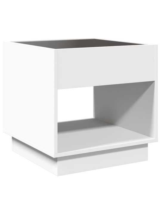 Konferenční stolek s Infinity LED bílý 50 x 50 x 50 cm