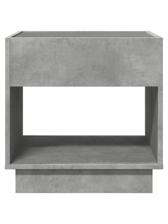 Konferenční stolek s Infinity LED betonově šedý 50 x 50 x 50 cm