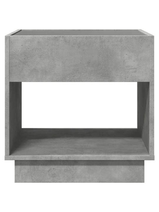 Konferenční stolek s Infinity LED betonově šedý 50 x 50 x 50 cm
