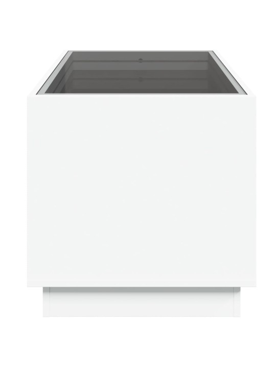 Konferenční stolek s Infinity LED bílý 70 x 50 x 50 cm