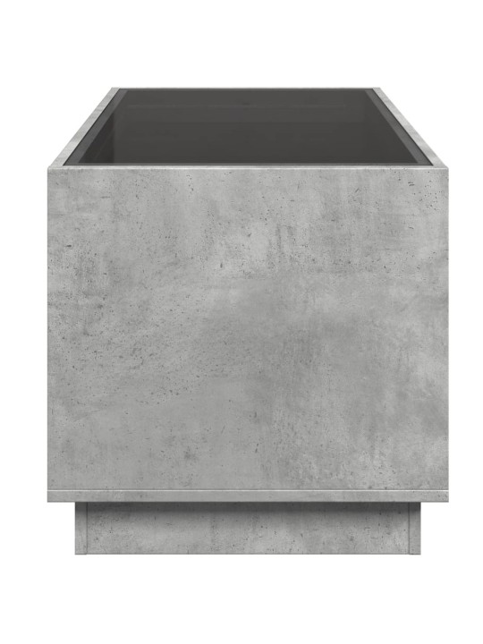 Konferenční stolek s Infinity LED betonově šedý 70 x 50 x 50 cm