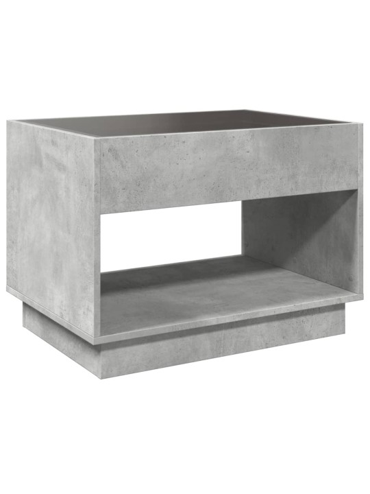 Konferenční stolek s Infinity LED betonově šedý 70 x 50 x 50 cm
