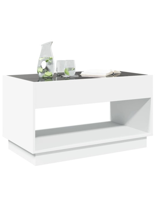 Konferenční stolek s Infinity LED bílý 90 x 50 x 50 cm