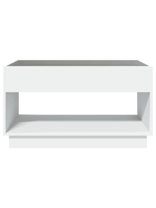 Konferenční stolek s Infinity LED bílý 90 x 50 x 50 cm