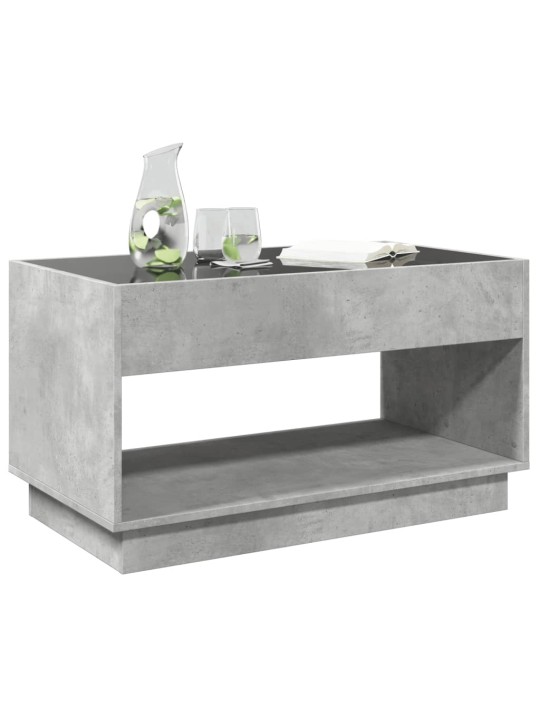 Konferenční stolek s Infinity LED betonově šedý 90 x 50 x 50 cm